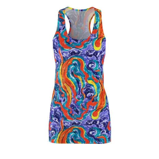 Galactic Waves on a Racerback Dress