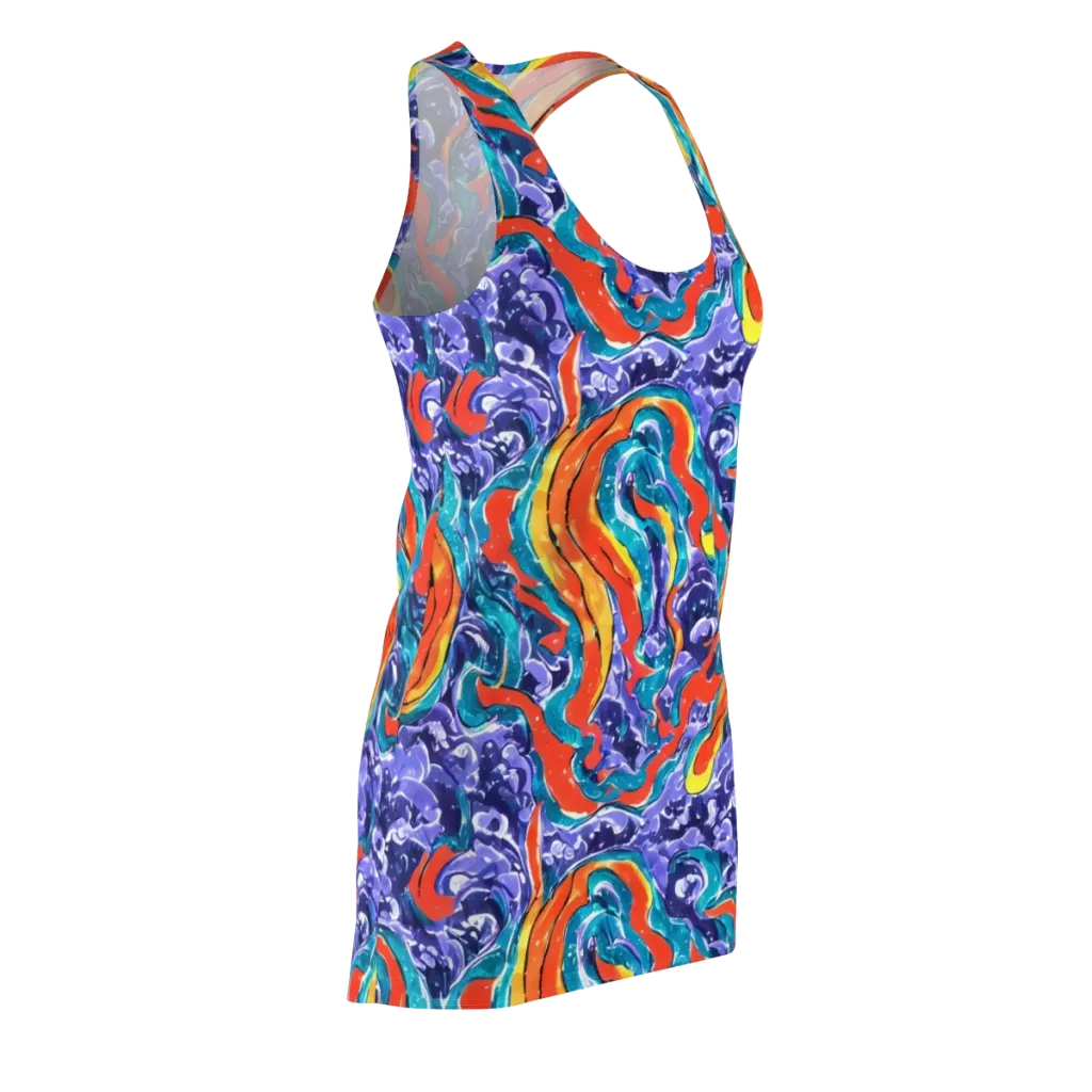 Galactic Waves on Racerback Dress — Front Side