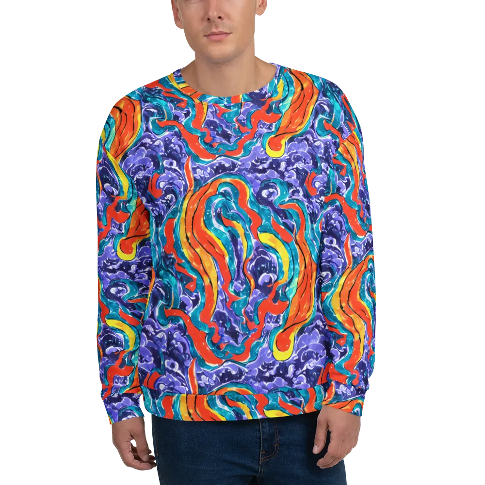Galactic Waves on Sweatshirt — Front