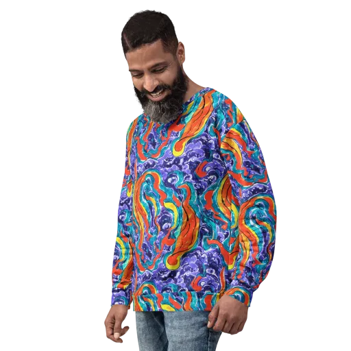 Galactic Waves on a Sweatshirt