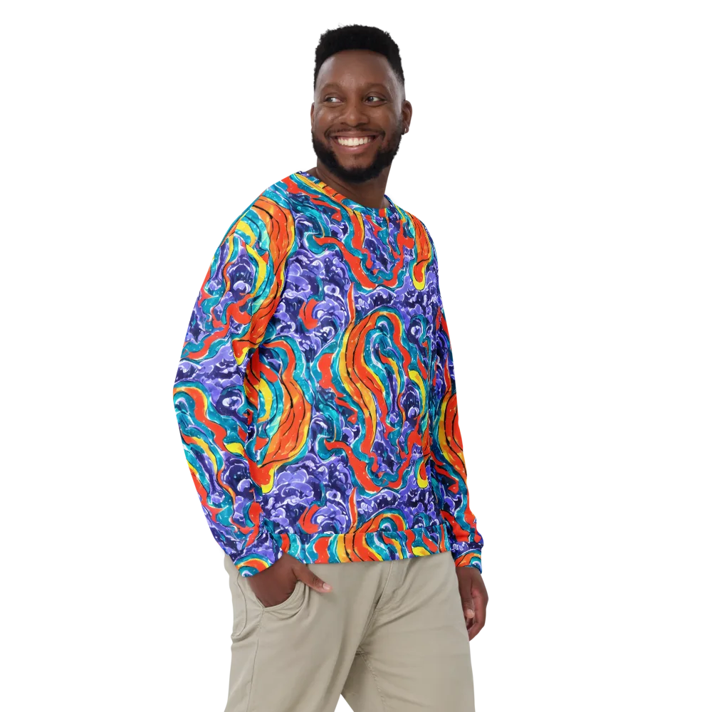 Galactic Waves on Sweatshirt — Front