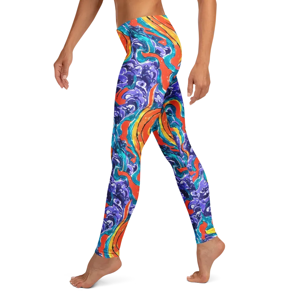 Galactic Waves on Leggings — Left