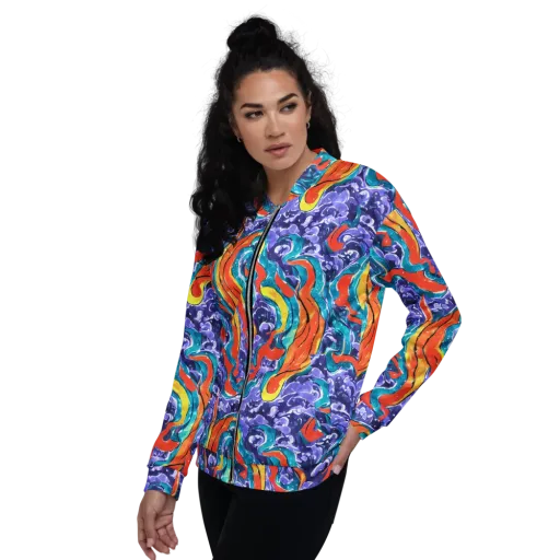 Galactic Waves on a Bomber Jacket