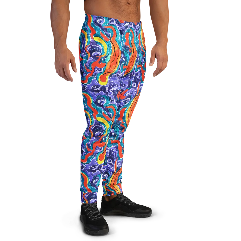 Galactic Waves on Men's Joggers — Right