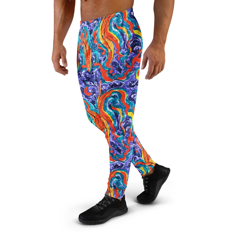 Galactic Waves on Men's Joggers — Left