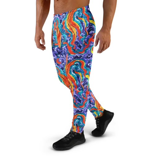 Galactic Waves on a Men's Joggers