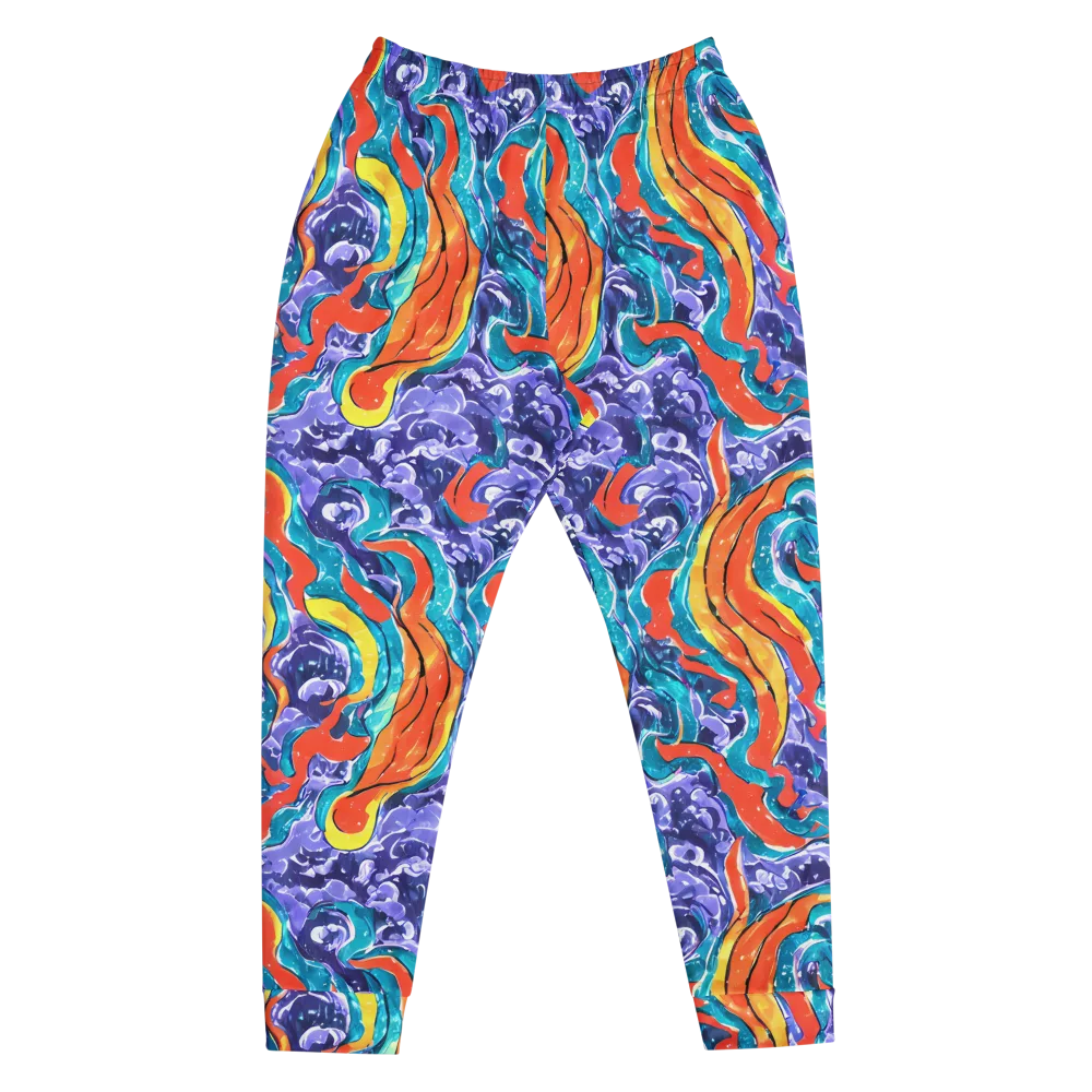 Galactic Waves on Men's Joggers — Front