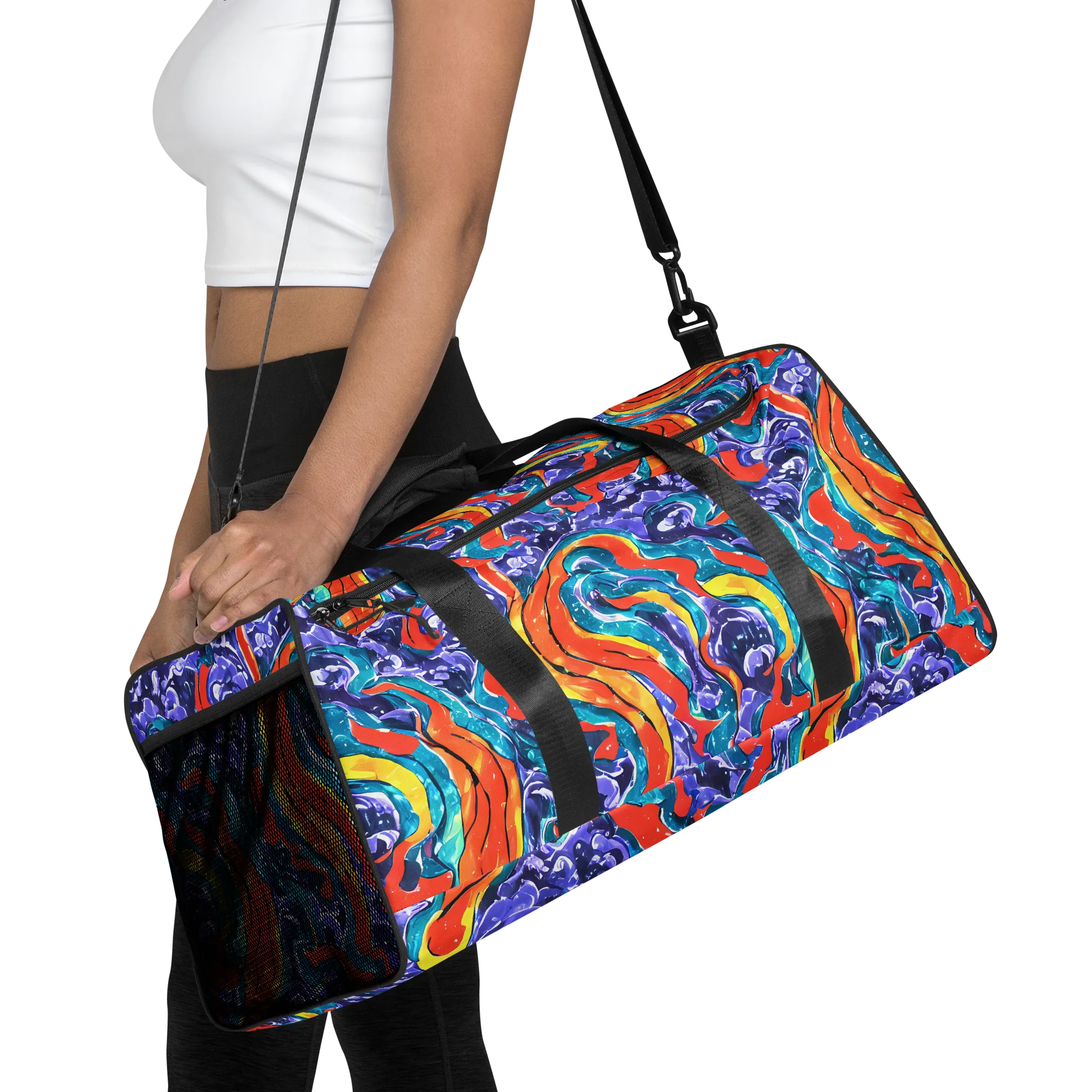 Galactic Waves on Duffle Bag — Front