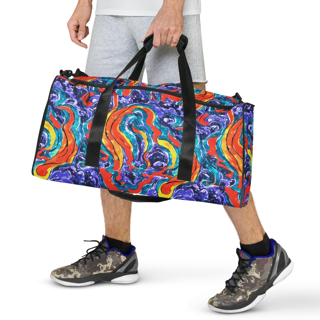 Galactic Waves on Duffle Bag — Front
