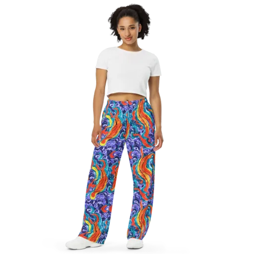 Galactic Waves on a Wide-Leg Pants