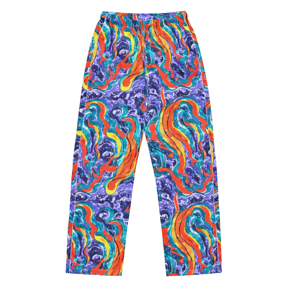 Galactic Waves on Women's Pajama Pants — Front