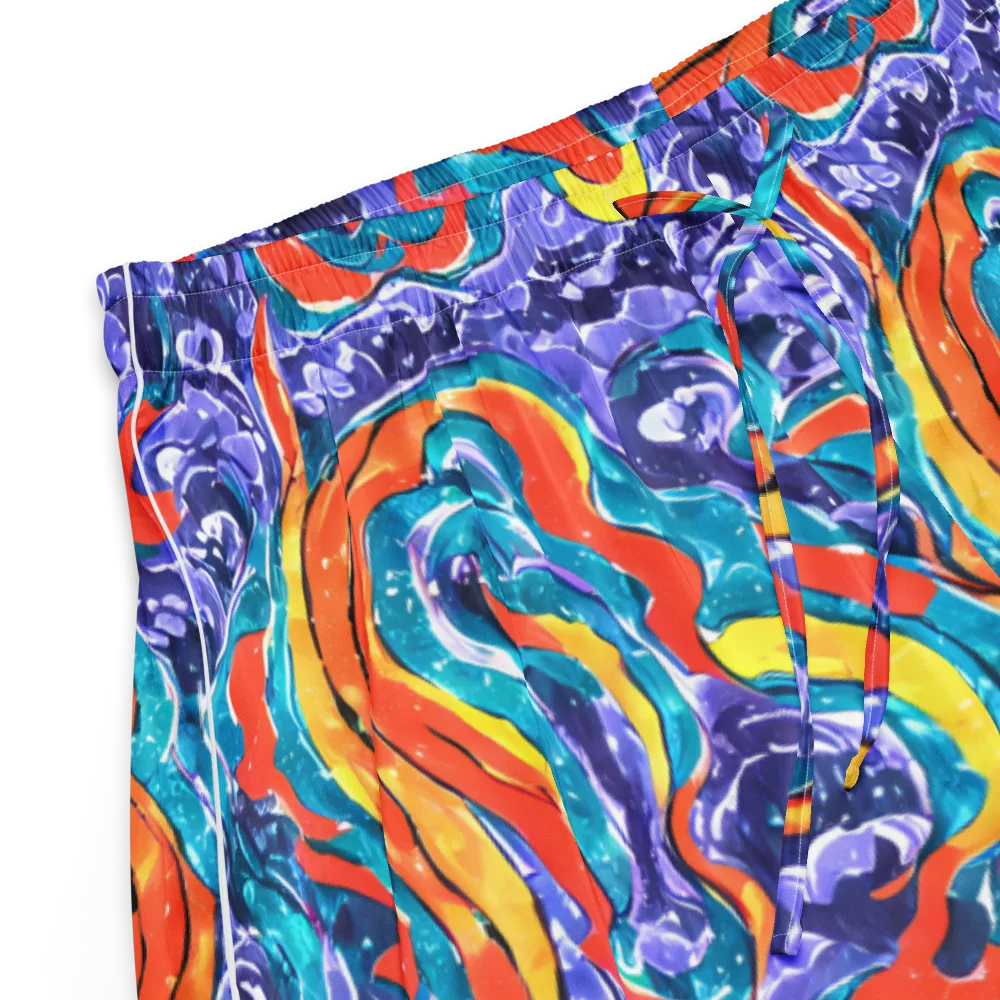 Galactic Waves on Women's Pajama Shorts — Product details