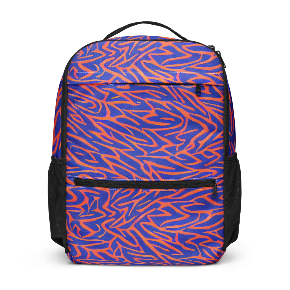 Sapphire Swirl on Utility Backpack — Front