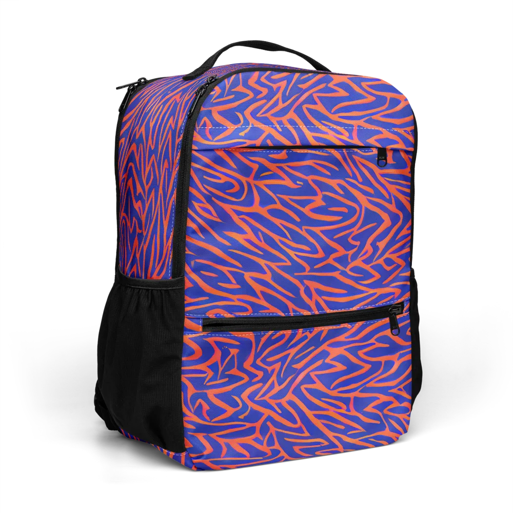 Sapphire Swirl on Utility Backpack — Right Front