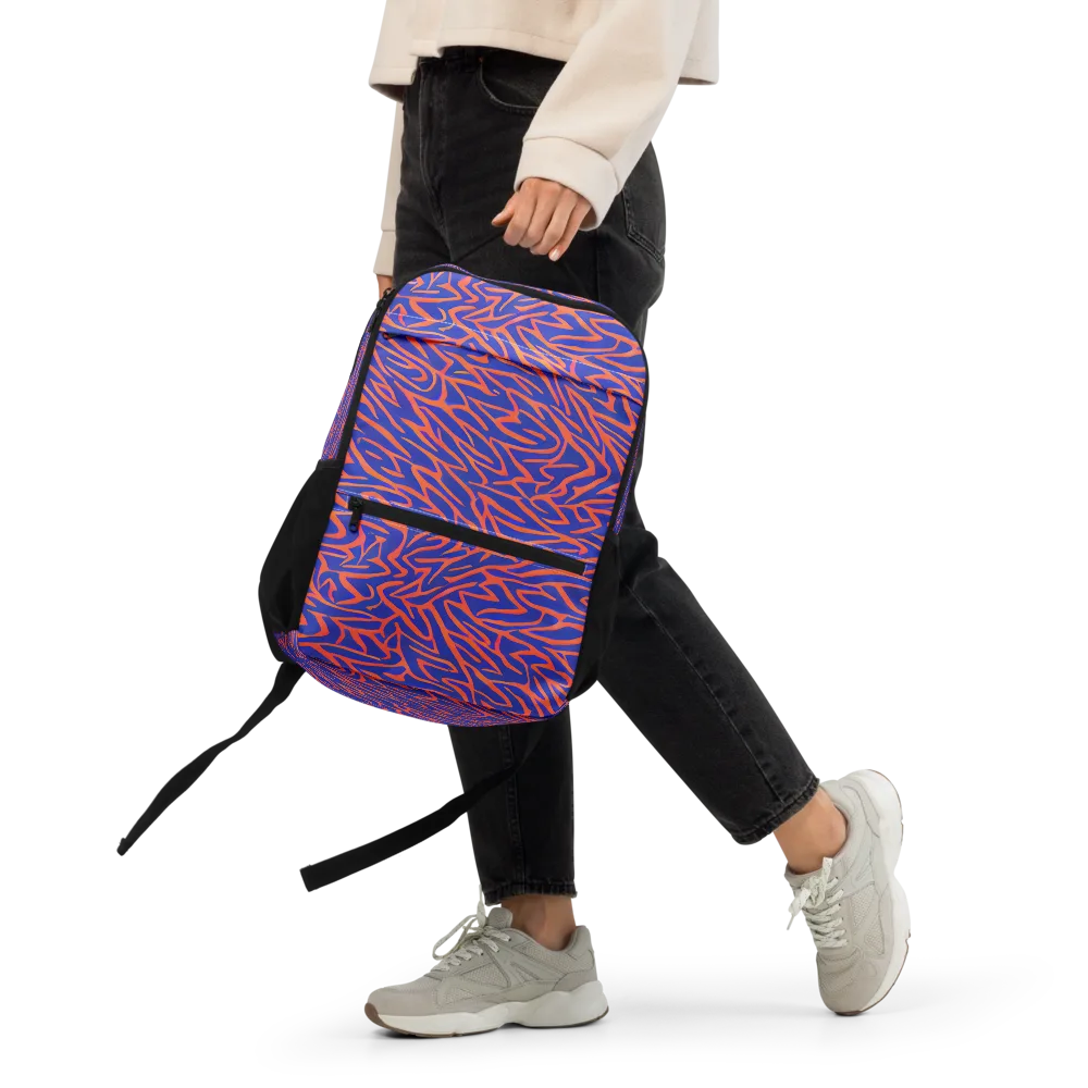 Sapphire Swirl on Utility Backpack — Front