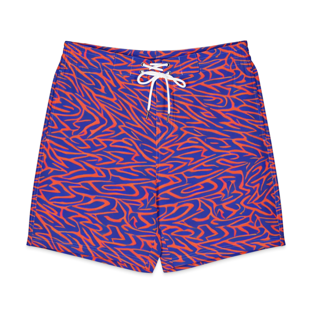 Sapphire Swirl on Men's Board Shorts — Front
