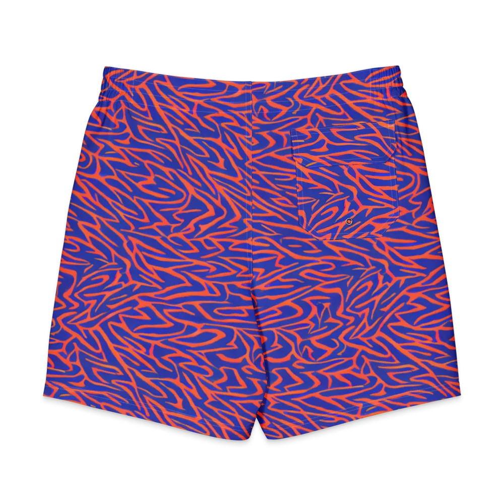 Sapphire Swirl on Men's Board Shorts — Back