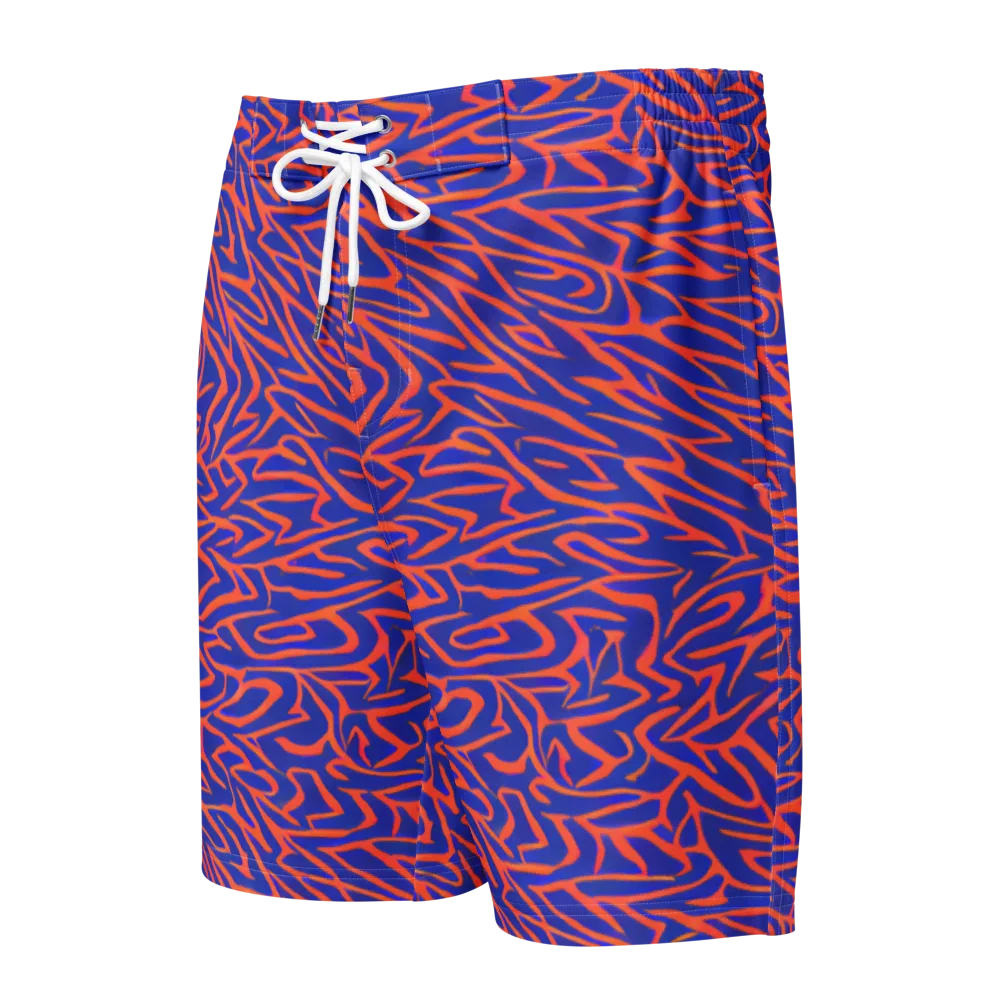 Sapphire Swirl on Men's Board Shorts — Front
