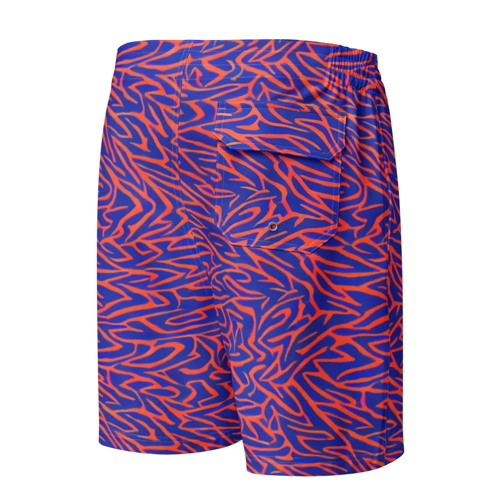 Sapphire Swirl on Men's Board Shorts — Back