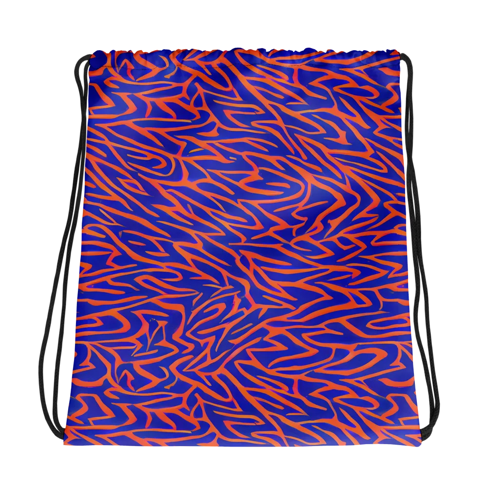 Sapphire Swirl on Drawstring Bag — Photo