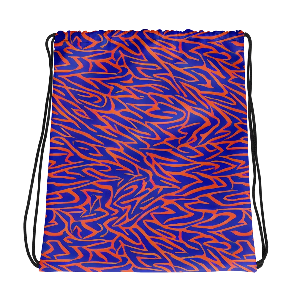 Sapphire Swirl on Drawstring Bag — Photo