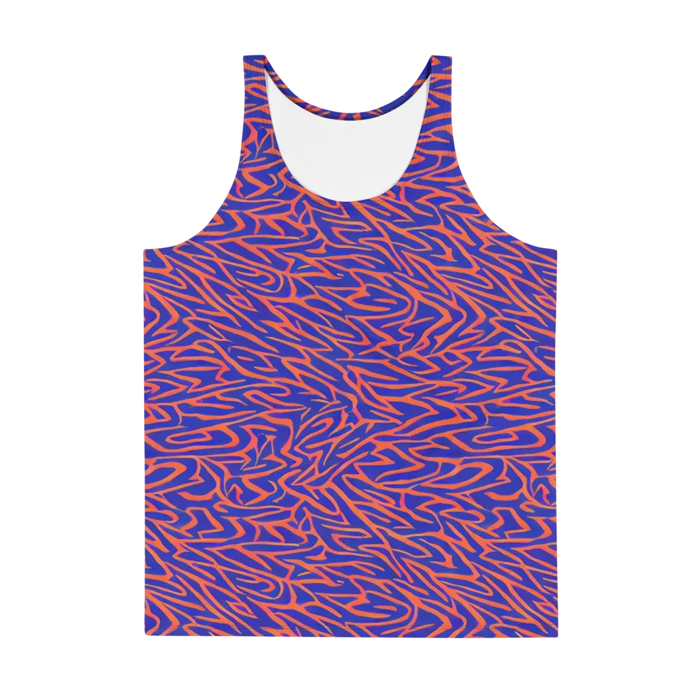 Sapphire Swirl on Men's Tank Top — Front