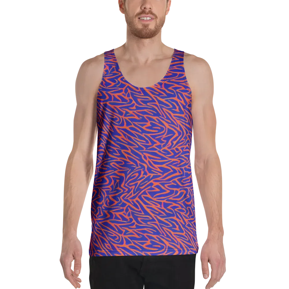 Sapphire Swirl on Men's Tank Top — Front