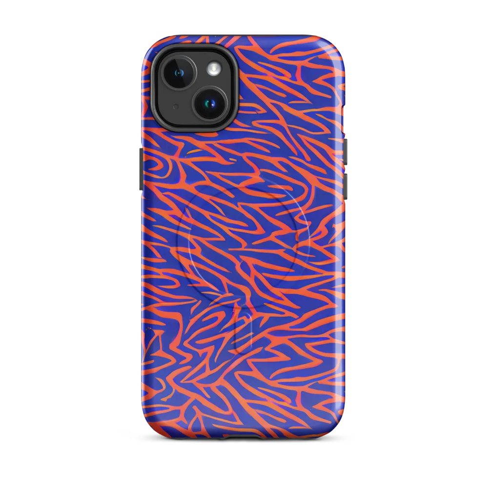 Sapphire Swirl on MagSafe Tough Case for iPhone® — Front