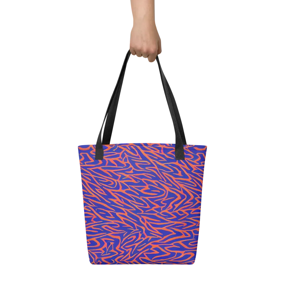 Sapphire Swirl on Tote Bag — Front