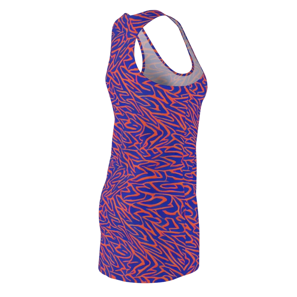 Sapphire Swirl on Racerback Dress — Back Side