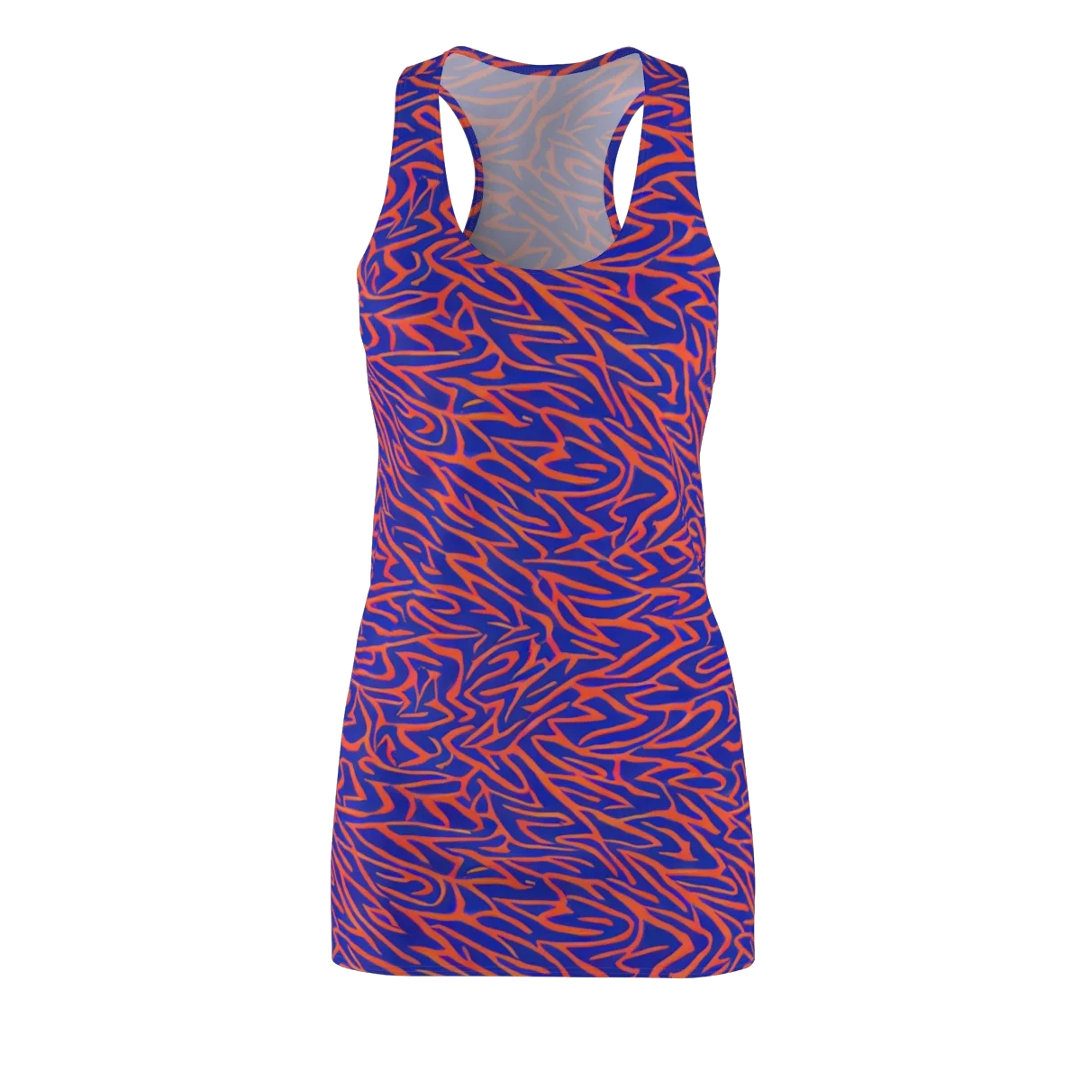 Sapphire Swirl on Racerback Dress — Front