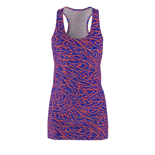 Sapphire Swirl on a Racerback Dress