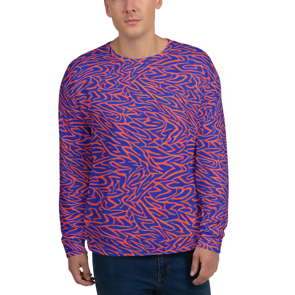 Sapphire Swirl on Sweatshirt — Front