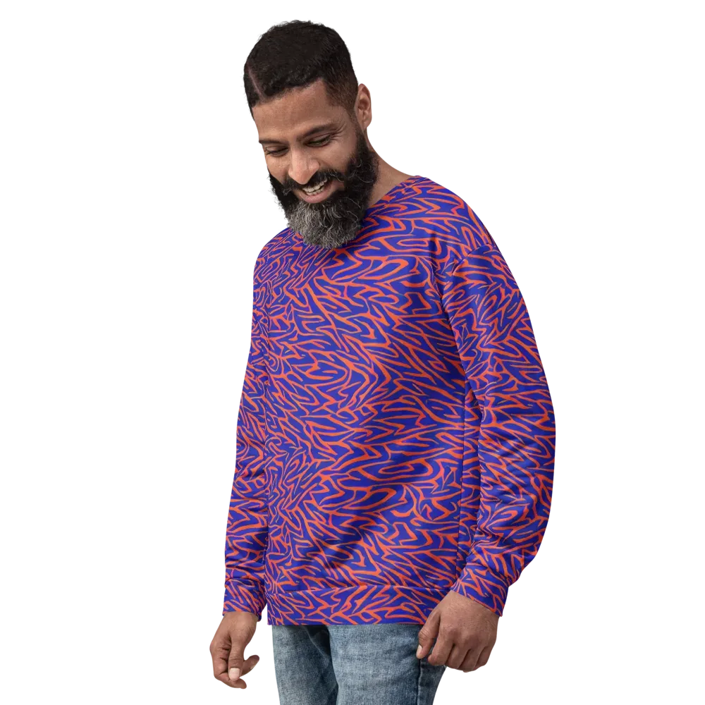 Sapphire Swirl on Sweatshirt — Left Front