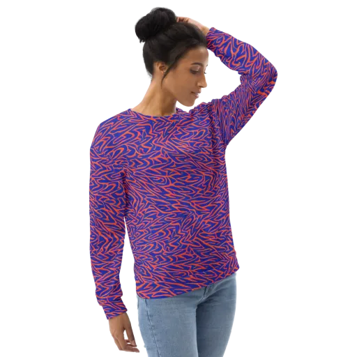 Sapphire Swirl on a Sweatshirt
