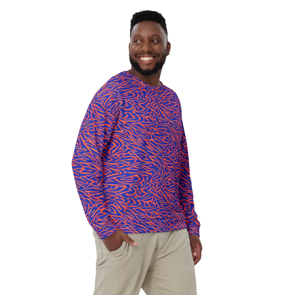 Sapphire Swirl on Sweatshirt — Front