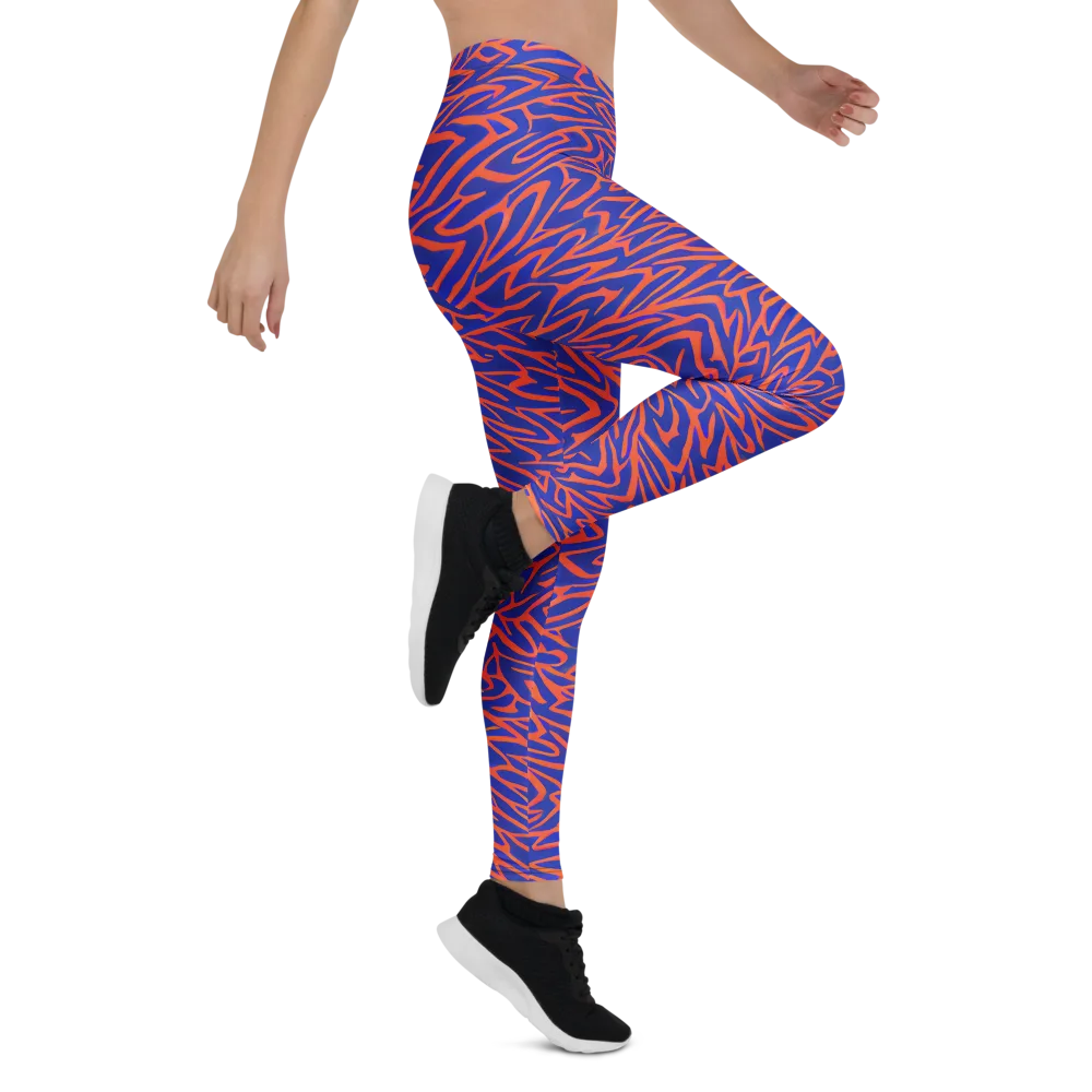 Sapphire Swirl on Leggings — Right