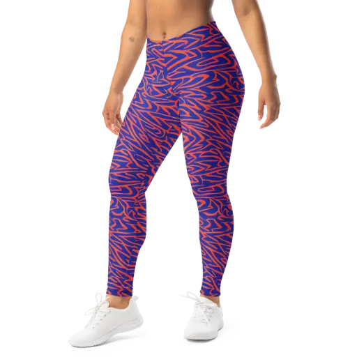 Sapphire Swirl on a Leggings