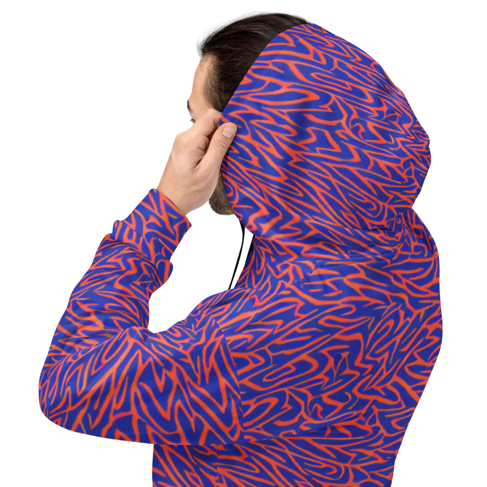 Sapphire Swirl on Hoodie — Back