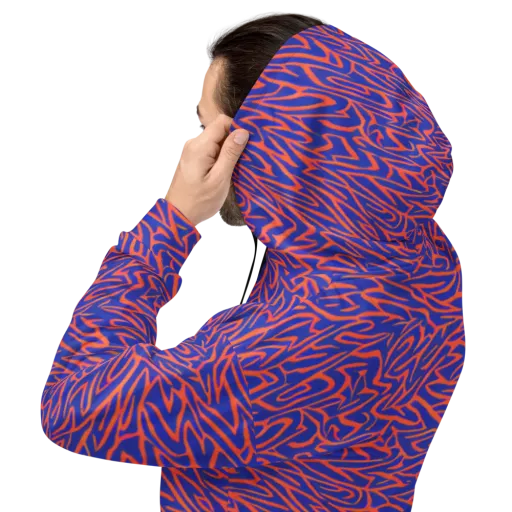 Sapphire Swirl on a Hoodie