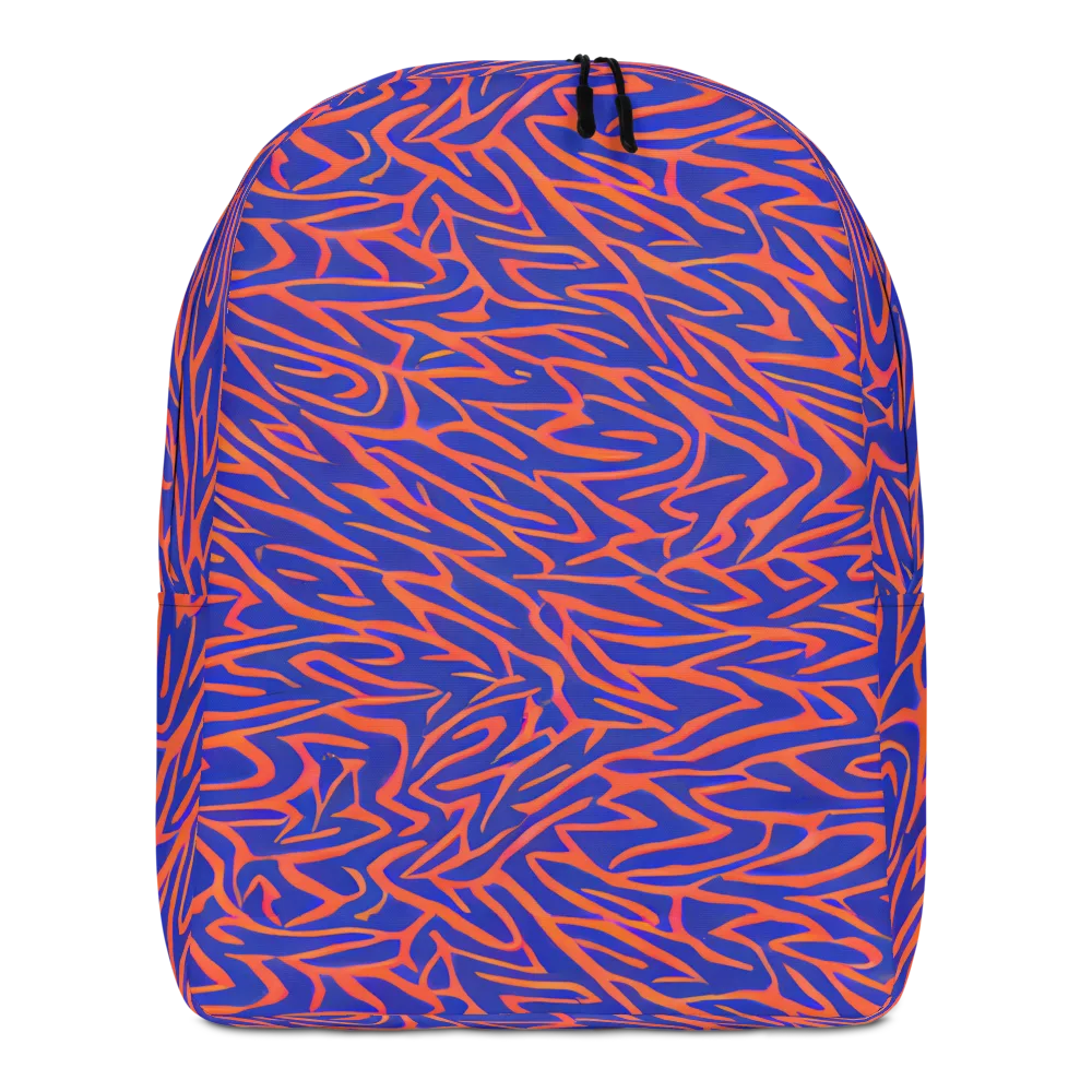 Sapphire Swirl on Minimalist Backpack — Front