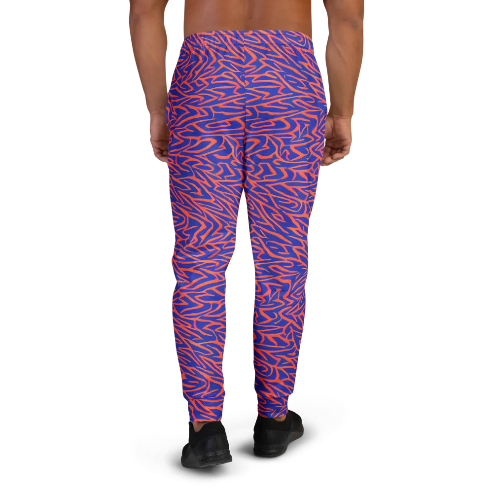 Sapphire Swirl on Men's Joggers — Back
