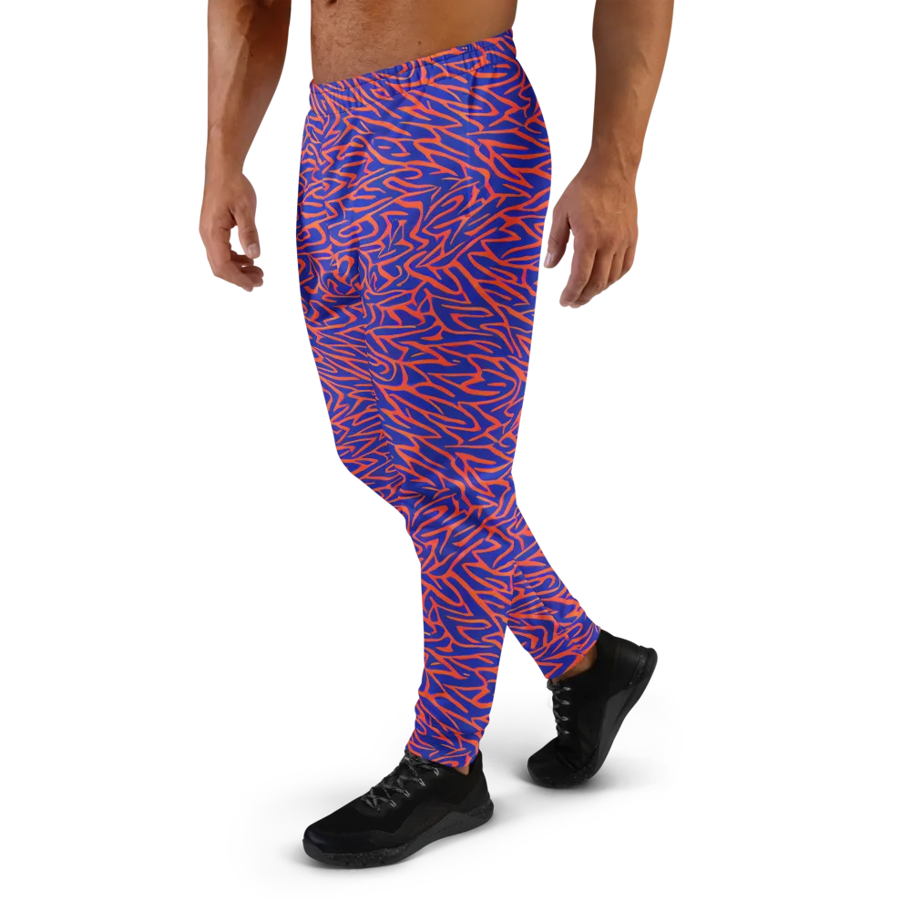 Sapphire Swirl on Men's Joggers — Left