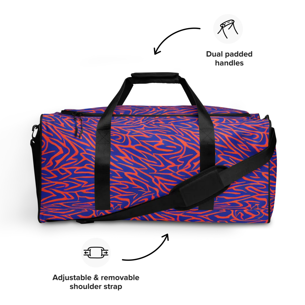 Sapphire Swirl on Duffle Bag — Front