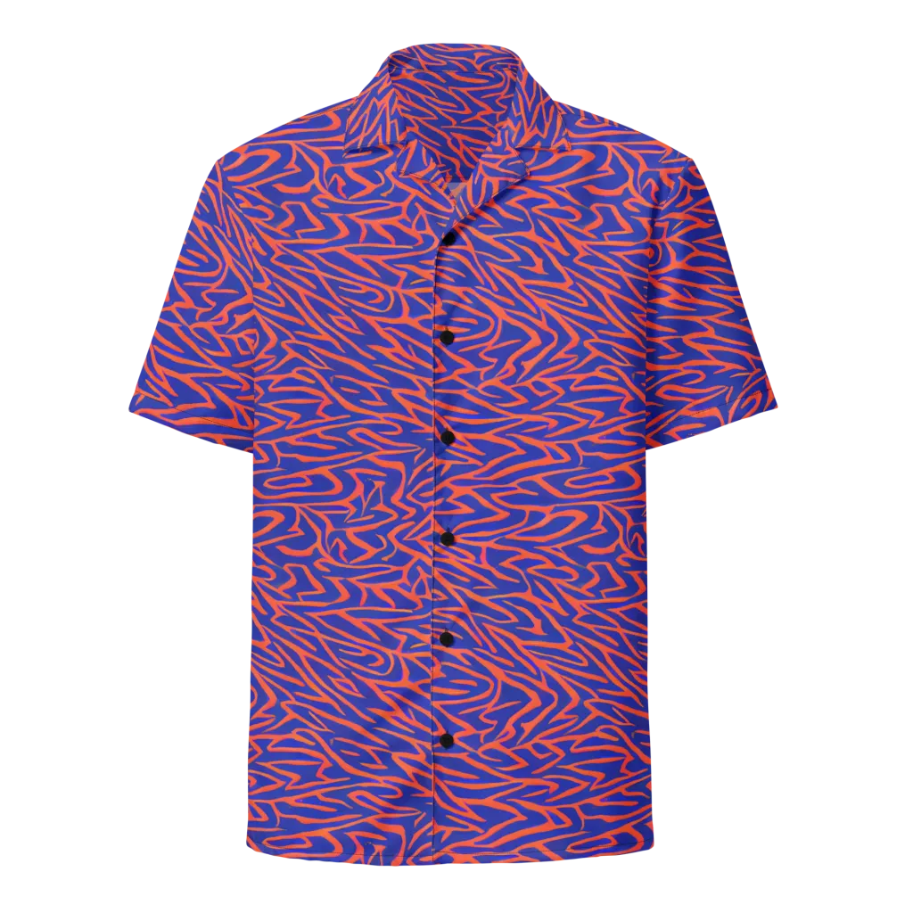 Sapphire Swirl on Button Shirt — Front