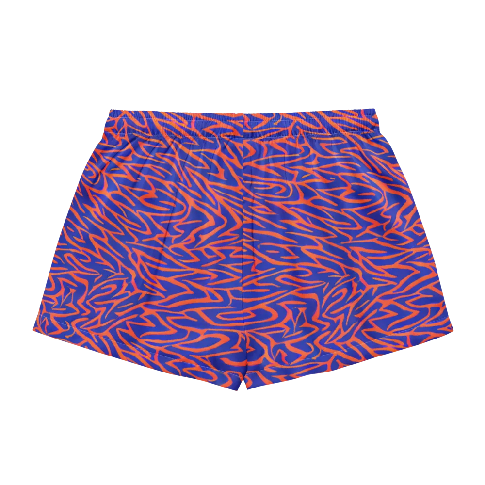Sapphire Swirl on Women's Pajama Shorts — Back