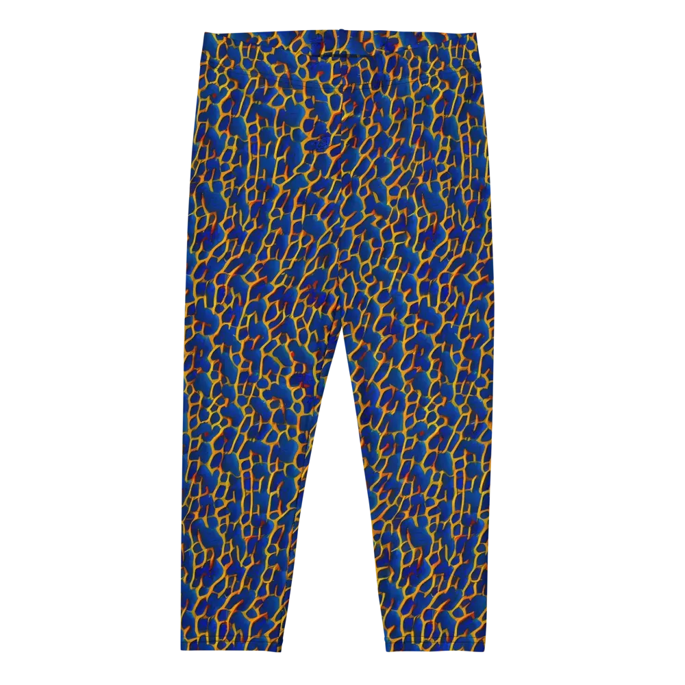 Crimson Creepers on Capri Leggings — Front