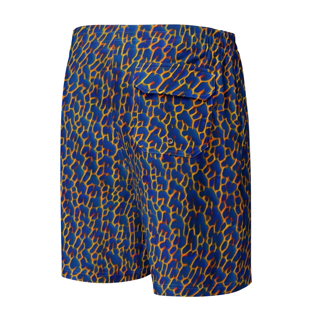 Crimson Creepers on Men's Board Shorts — Back