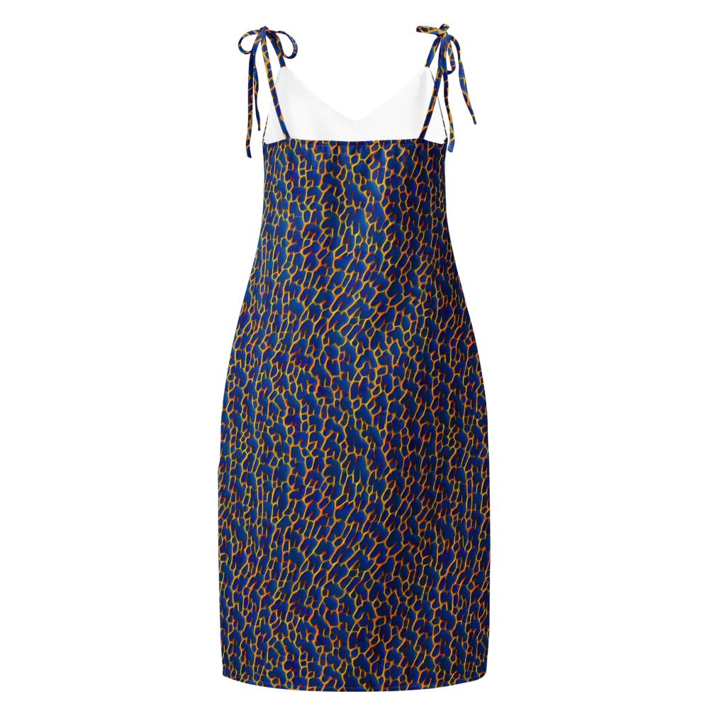Crimson Creepers on Slip Dress — Back