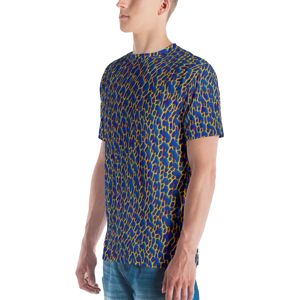 Crimson Creepers on Men's Crew Neck T-Shirt — Left